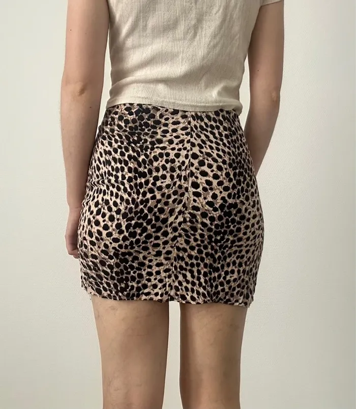 Jupe taille haute motif léopard - photo numéro 6