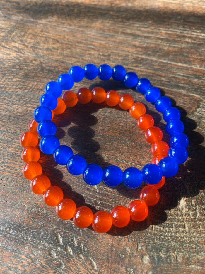 Lot de deux bracelets en perles, taille élastique - photo numéro 3