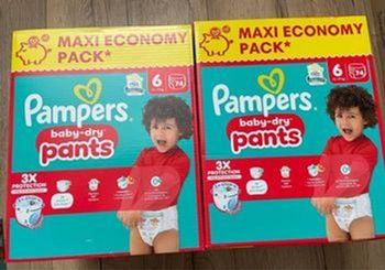 lot 2 cartons pampers pants taille 6