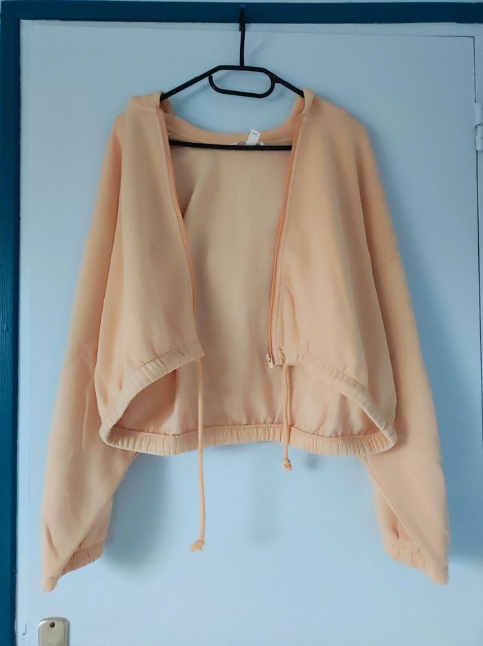 Gilet à capuche orange taille M