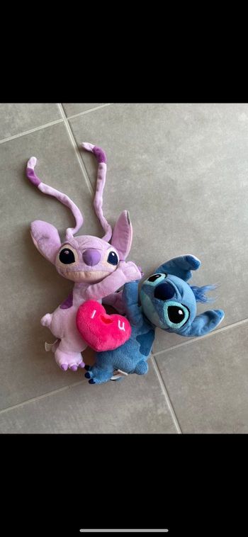 Peluche Angel et Stitch Neuve