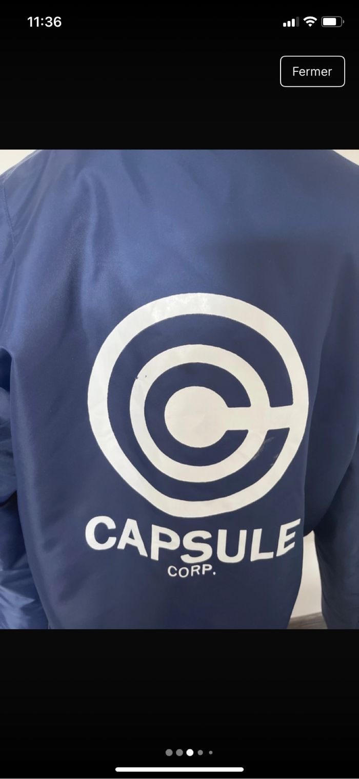 Bombers asstseries Dragon ball Capsule corp taille XL - photo numéro 3