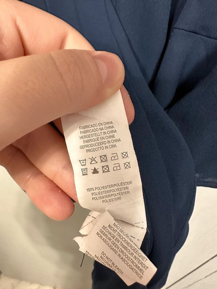 Blouse bleu marine taille 34 - photo numéro 4
