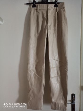 Pantalon effet cuir