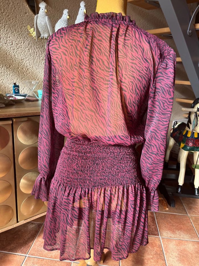 robe zébrée zara xs - photo numéro 7