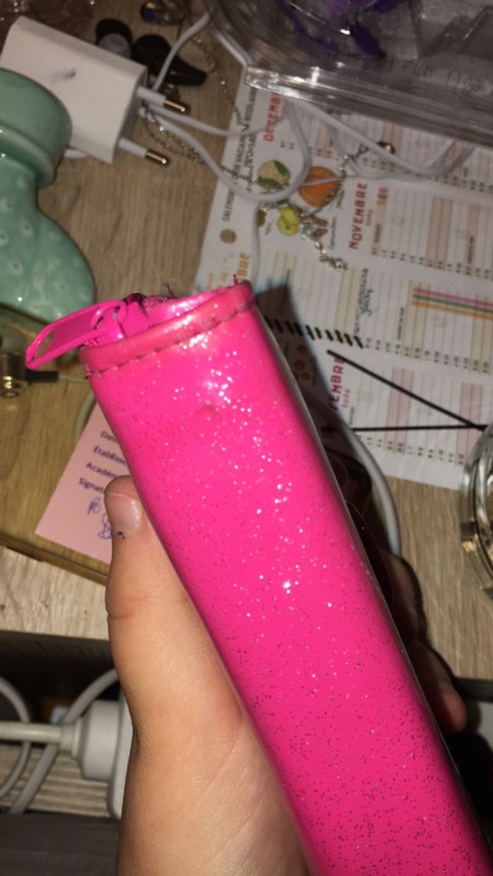 Porte monnaie rose  Paillettes - photo numéro 6