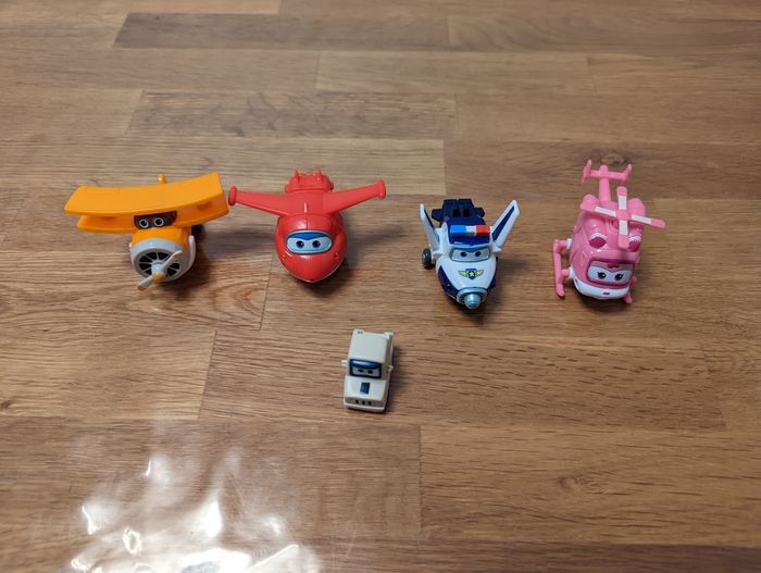 Lot de 4 figurines Super wings articulées d'environ 5-6 cm - photo numéro 2