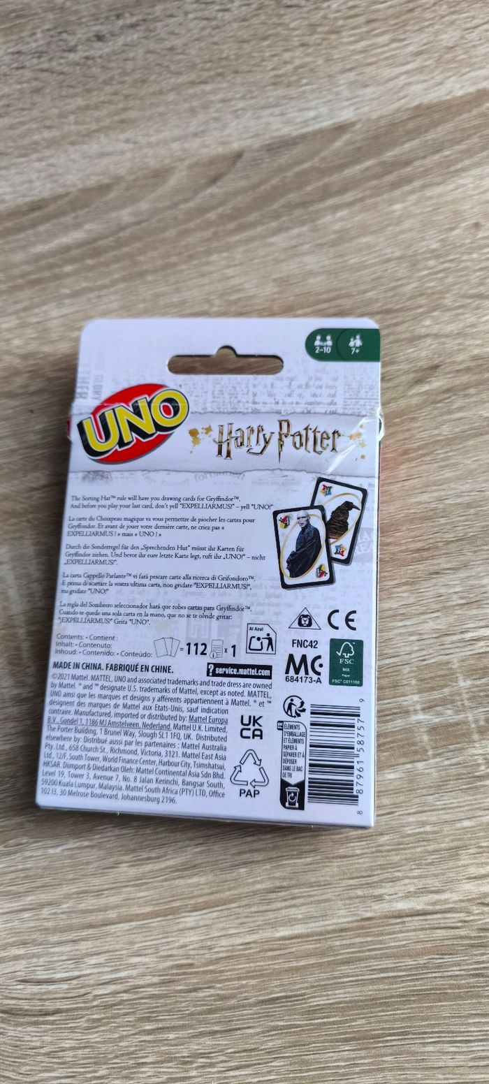 Uno Harry Potter - photo numéro 2
