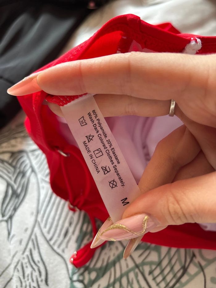 Maillot une pièce Shein rouge - photo numéro 6
