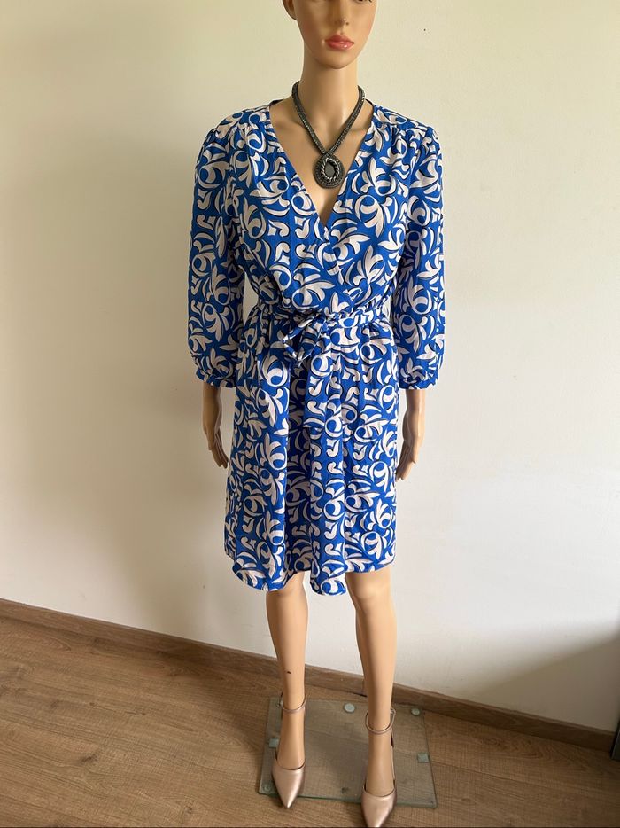 Robe bleue et blanche neuve Morgan taille 42 (valeur 80€) - photo numéro 3