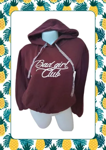 Sweat à capuche court