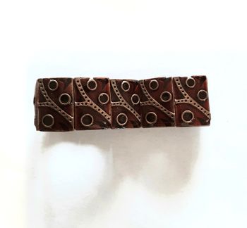 Bracelet manchette en métal cloisonné