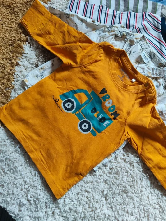 Lot 6 t-shirts manches longues et chemises - photo numéro 2