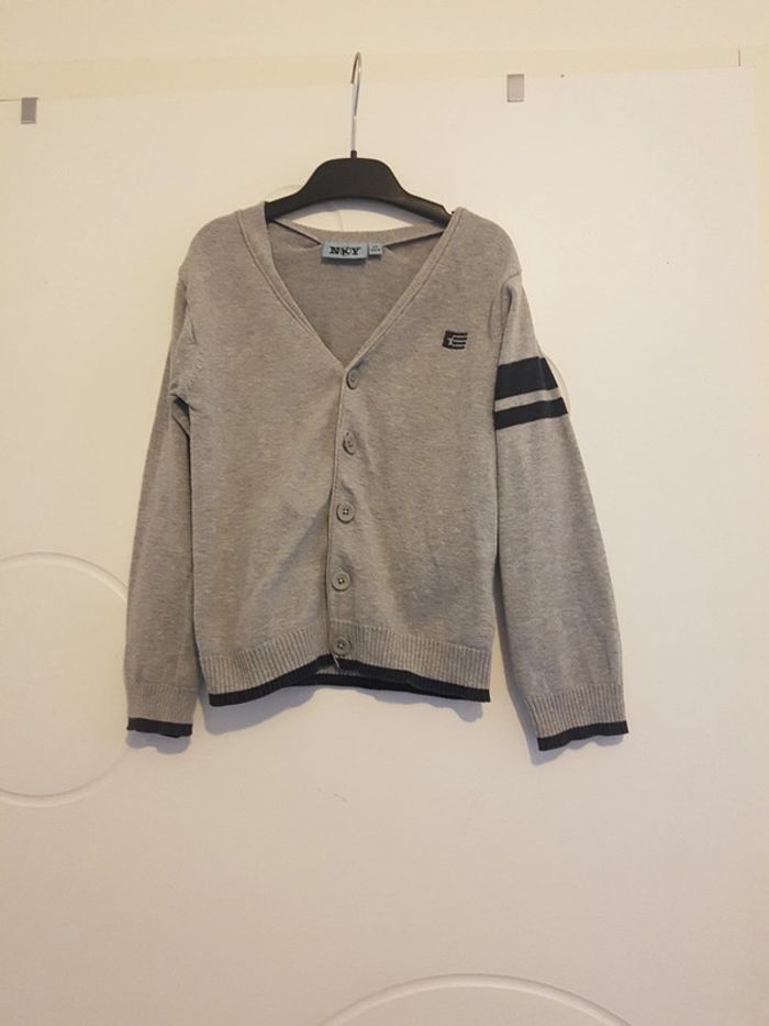 Gilet gris et marine - photo numéro 2