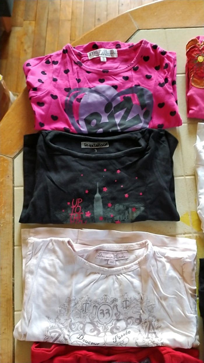 Lot 11 t-shirt ML 3 ans