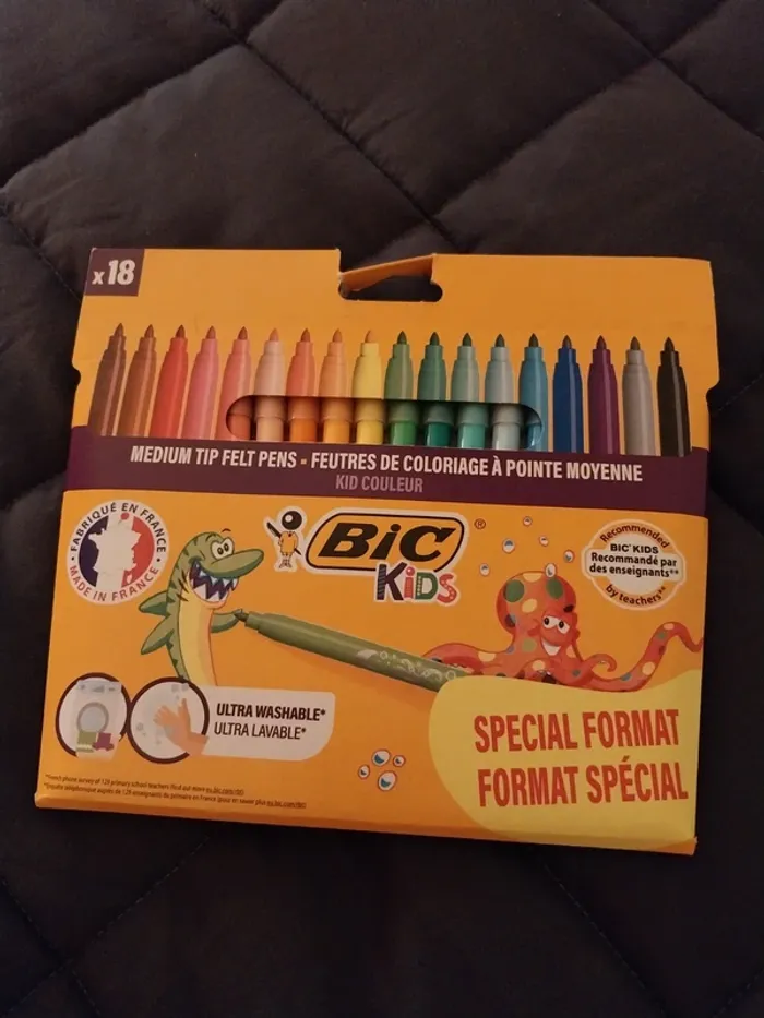 Lot 18 feutres Bic kids - photo numéro 3