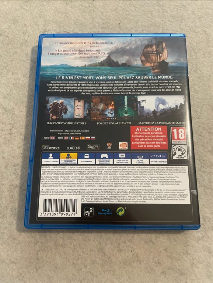 Divinity Original Sin 2 Definitive Edition Jeu PS4 FR Comme Neuf - photo numéro 3