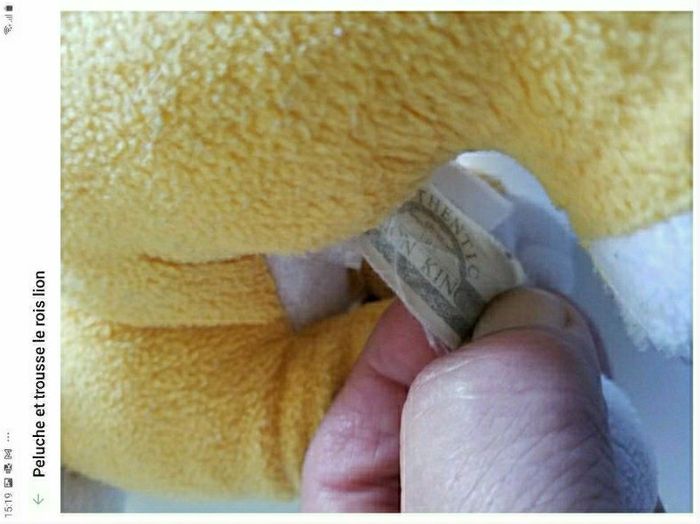 Trousse et peluche authentic le rois lion 🦁 - photo numéro 3