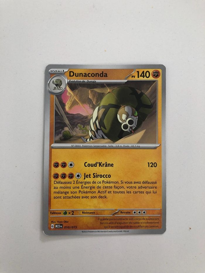 Carte Pokémon dunaconda