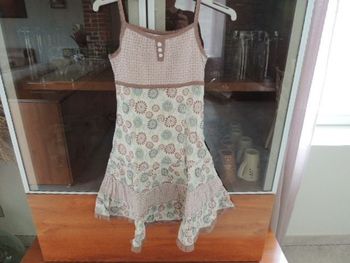 Robe été fille à volants 6 ans