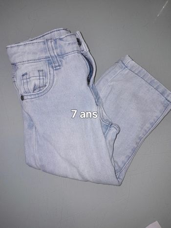 Jean court fille 7 ans