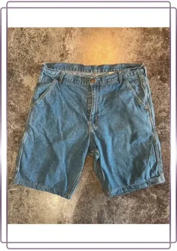 Short jean cargo homme Jacks 36x30 Pantaloncini carpentiere uomo Zimmermannsshorts Herren