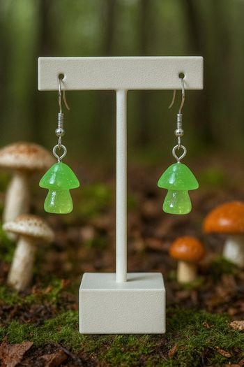 Boucles d’oreilles champignons