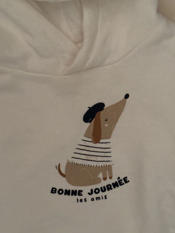 Neuf jamais porté sweat capuche 6 mois - photo numéro 2