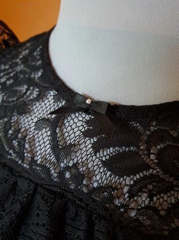 Haut tendance gothique dentelle