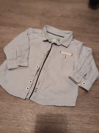Chemise bleue 6mois