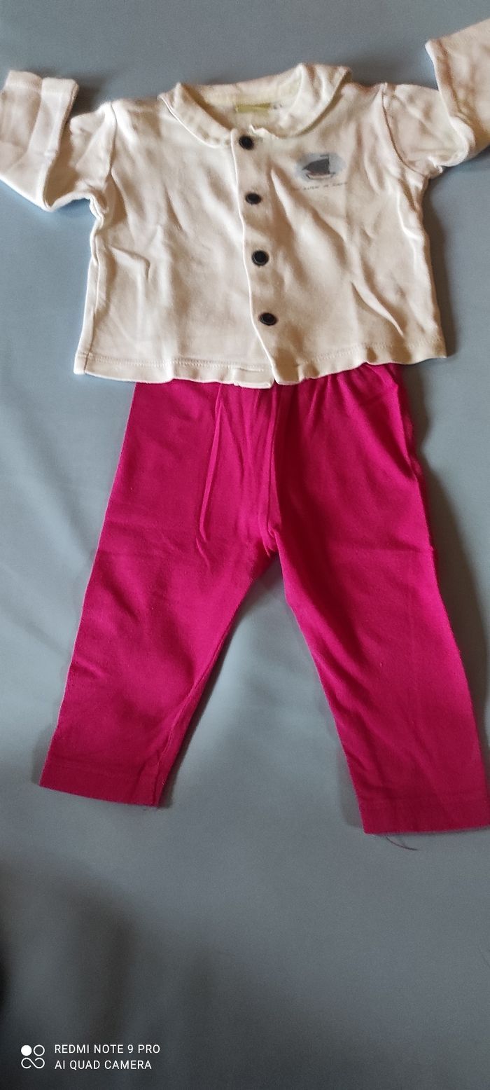 Ensemble chemisier, legging sergent major 9 mois - photo numéro 7