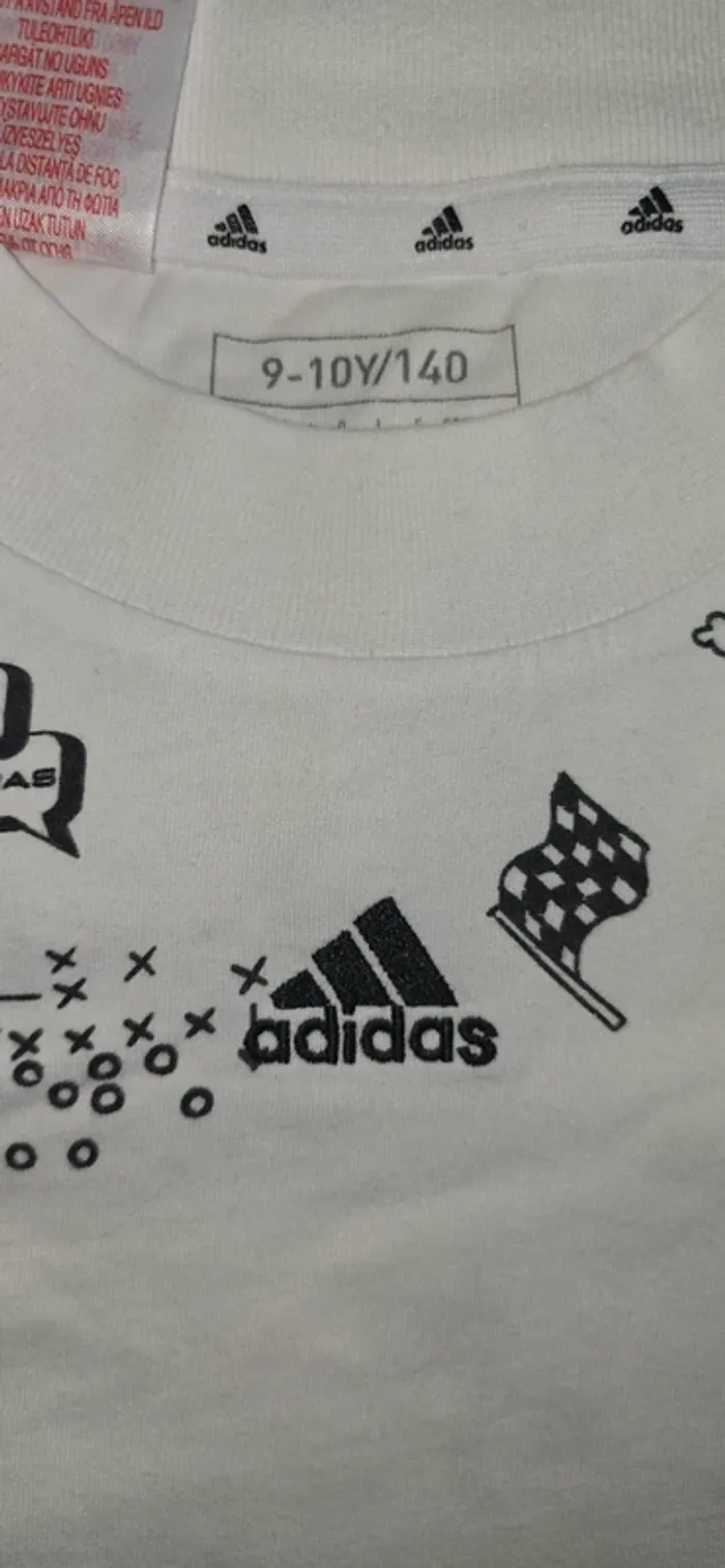 Tee-shirt crop top Adidas, 9/10 ans - photo numéro 3