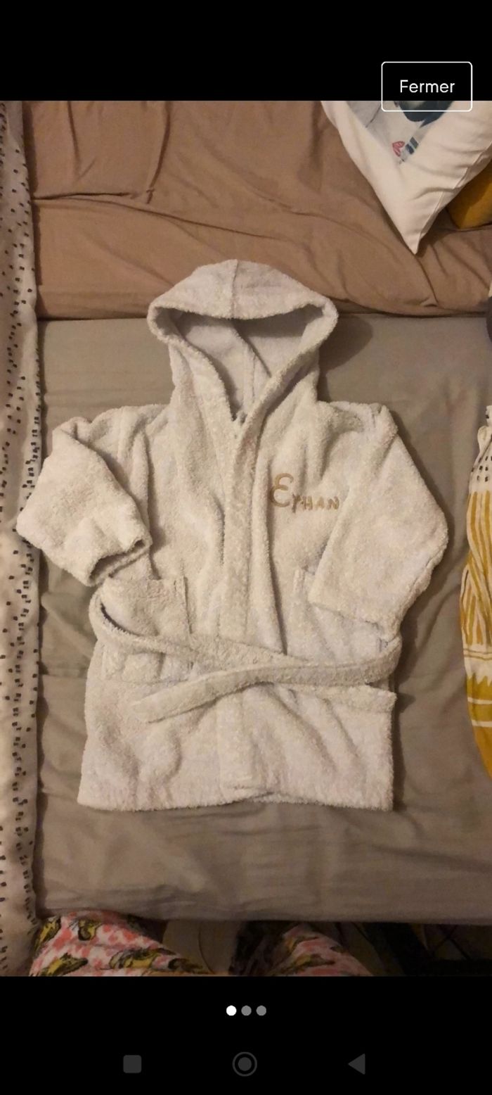 Peignoir éponge ethan