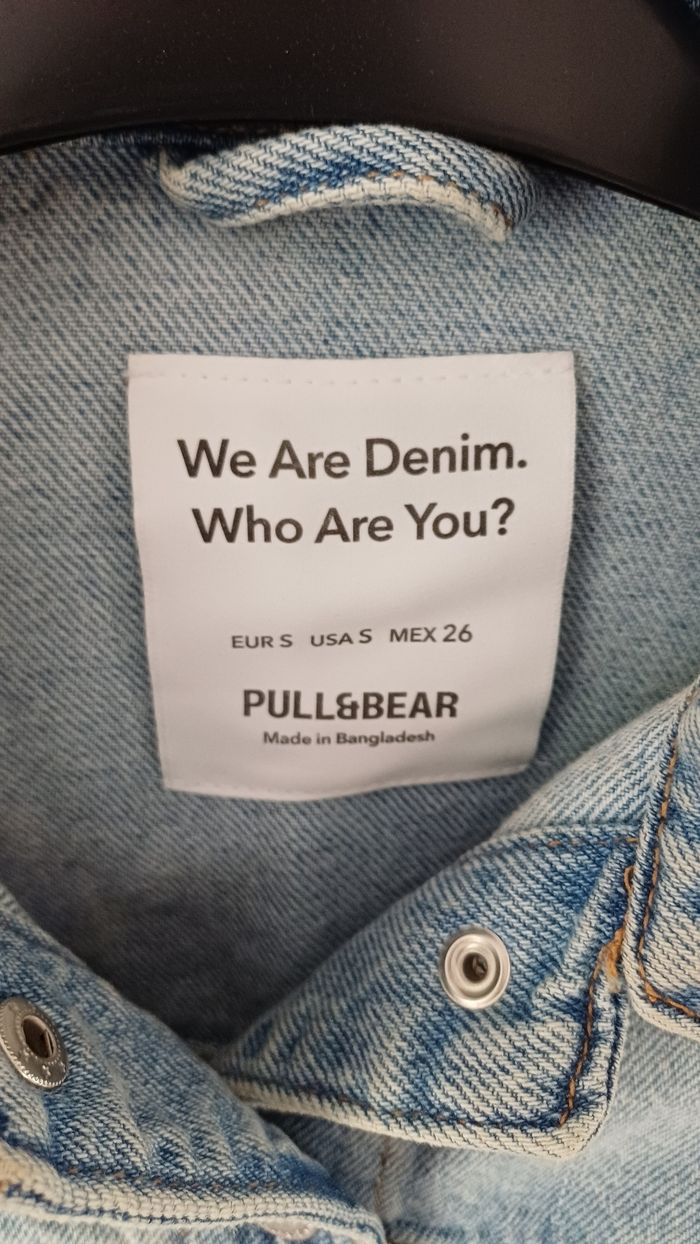 Veste en jeans bleu clair Pull&Bear - photo numéro 4