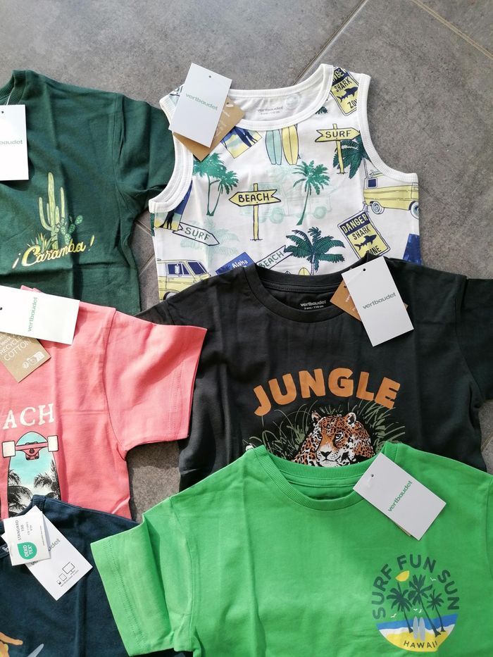 Lot tee shirt/débardeur neuf 5 ans vertbaudet - photo numéro 4