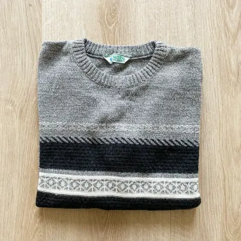 Natural Option Pull Vintage Gris Homme Exclusive Collection Mountain Warm (Taille L)