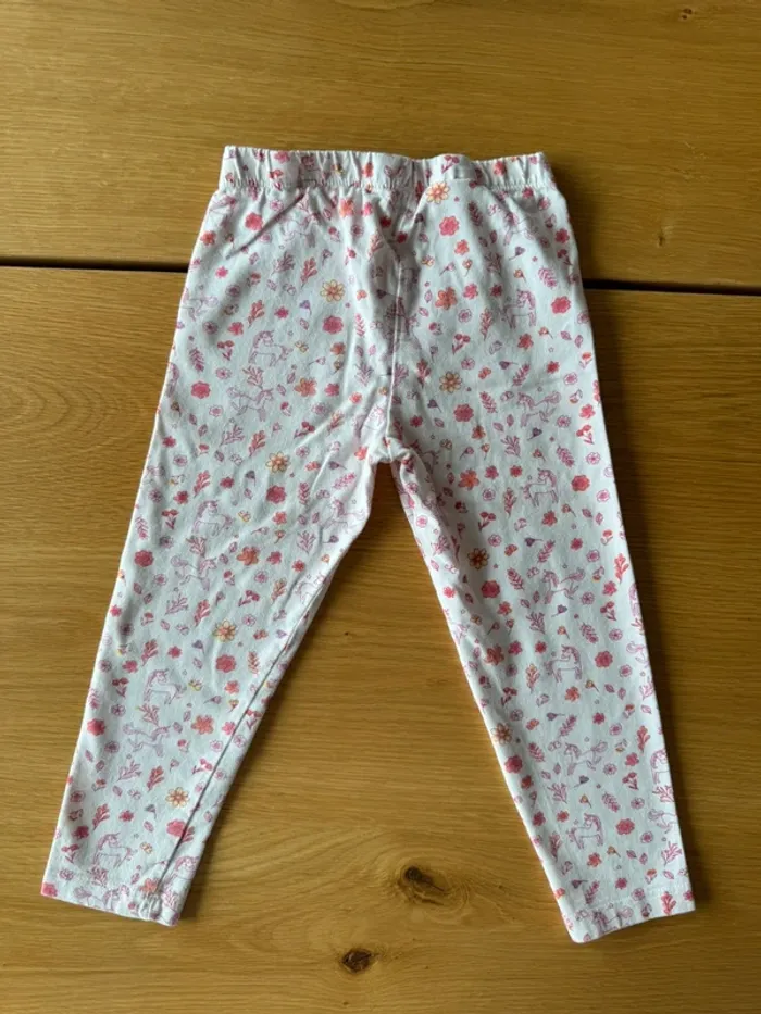 Chemise de nuit velours rose et bas en coton, thème licorne 🦄 - Taille 3 Ans - photo numéro 14