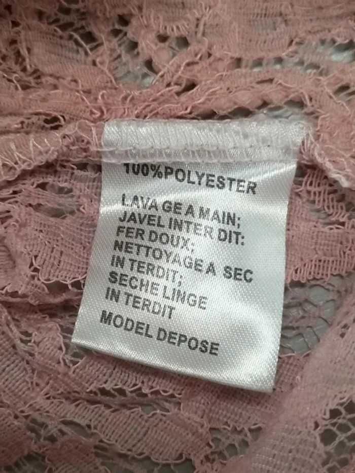 Haut transparent rose Vera & Lucy S - photo numéro 8