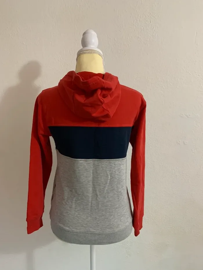 Sweat à capuche tricolore Gémo – 12 ans - photo numéro 3