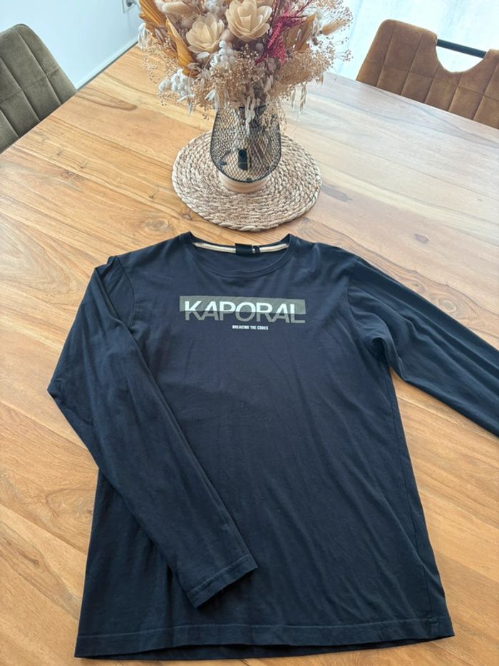 T-shirt ML Caporal noir 16 ans neuf