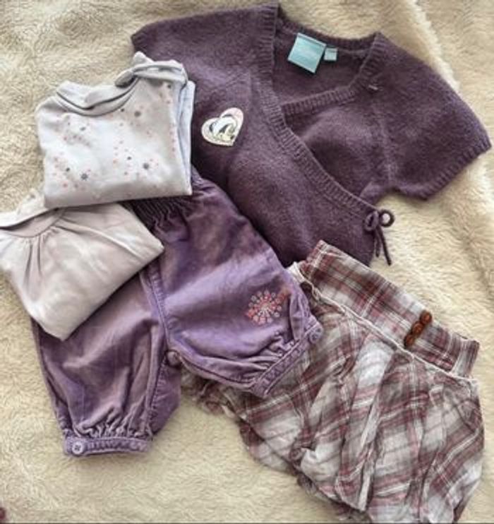 Lot vêtements bébé fille – 3 mois –  Disney Baby, Tape à l’œil