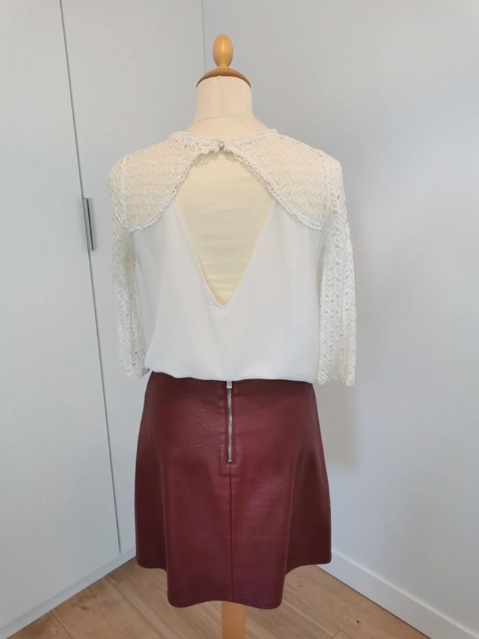 Blouse blanche dentelle Ycoo