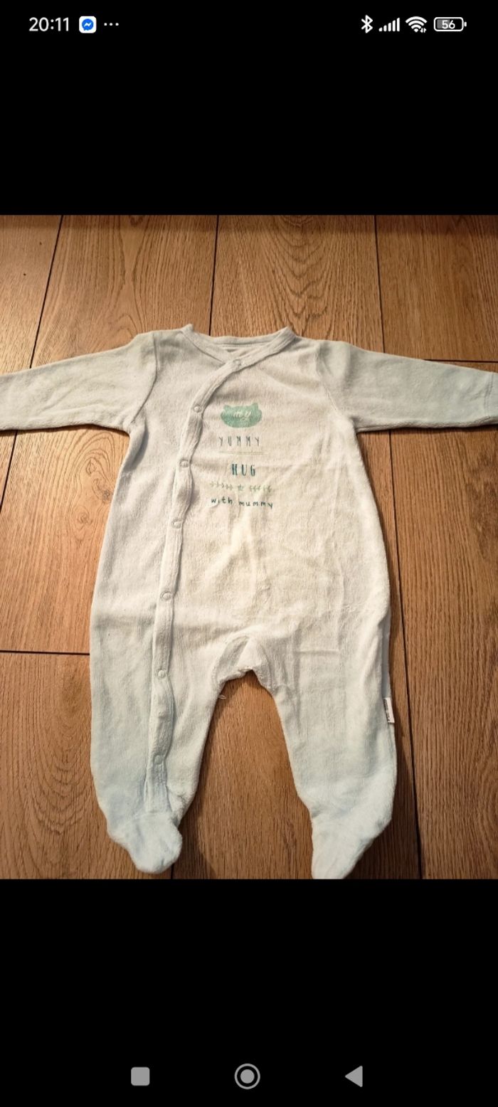 Lot pyjamas velours taille 3 mois - photo numéro 4