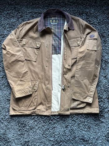 Veste légère Barbour col velours côtelé 