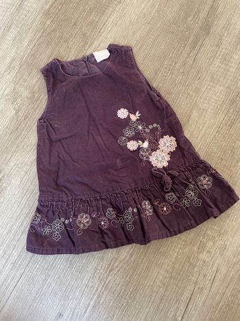 Robe velours 3 mois