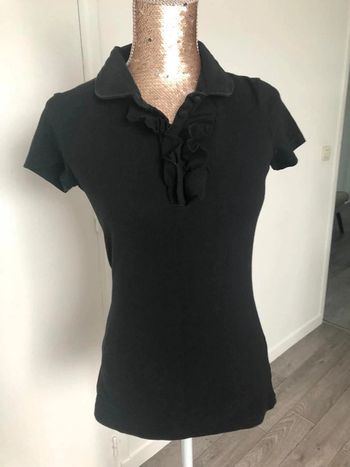 Polo noir avec volants naf naf S