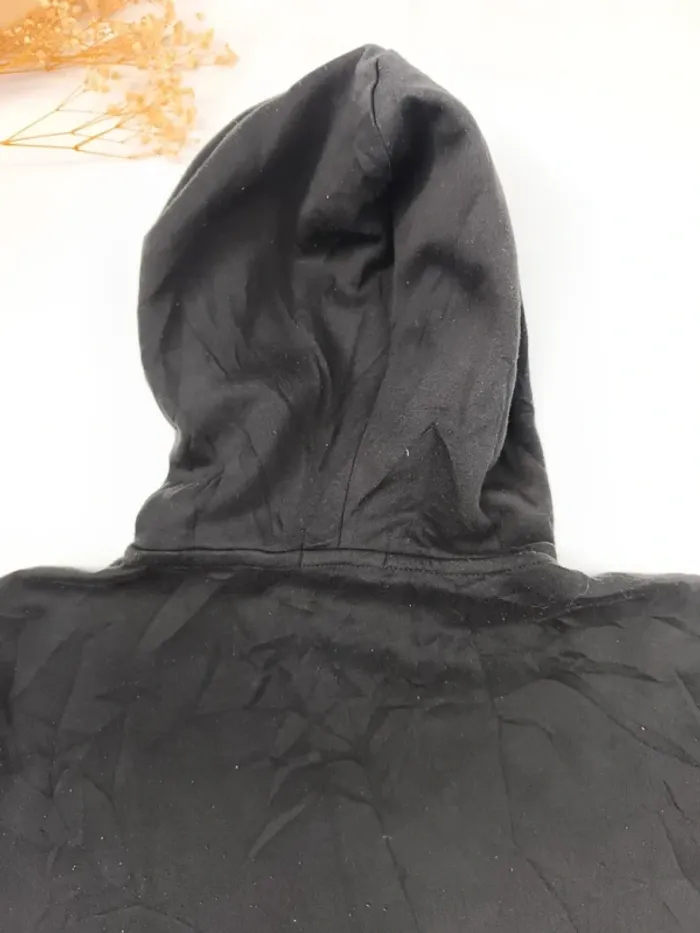 Sweat capuche homme Ralph Lauren taille S zippé noir logo blanc excellent état - bouloches - photo numéro 18