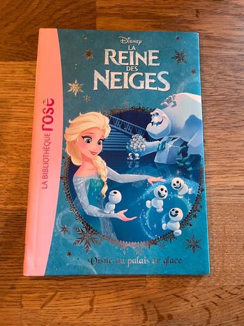 Livre La bibliothèque Rose Disney La reine des neiges Visite au palais de glace