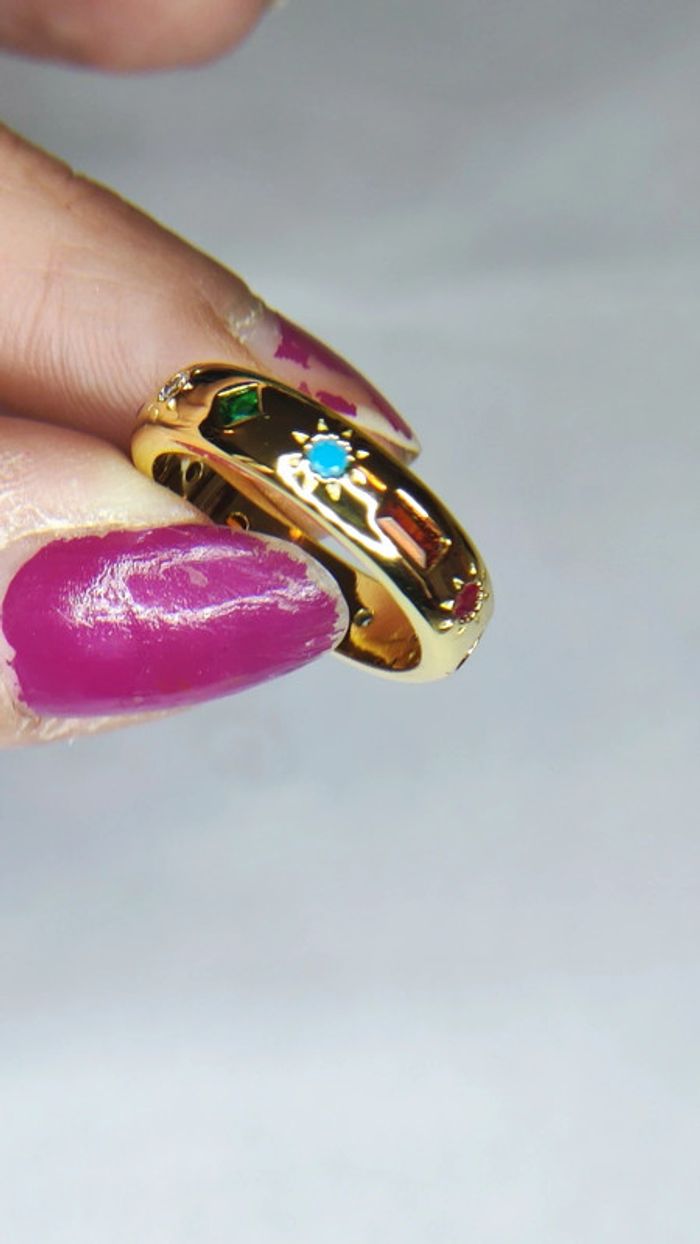Bague alma & co doré à l'or fin 18k
