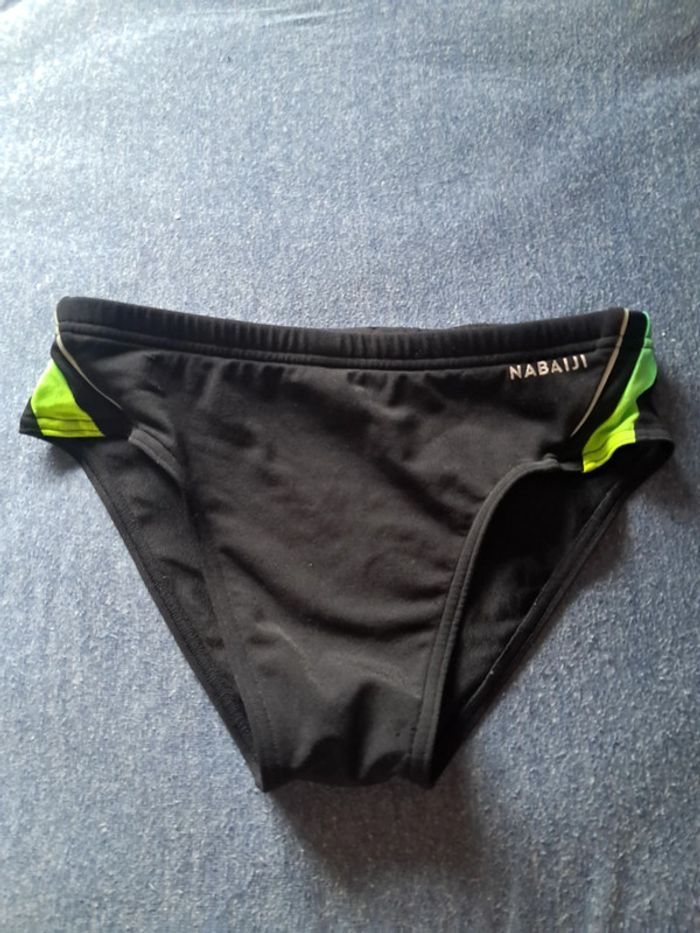 Slip de bain 14-15 ans noir